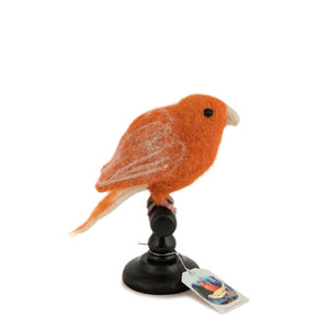 Sew Heart Felt Felt Bird Taxidermy – Red Norwich Canary