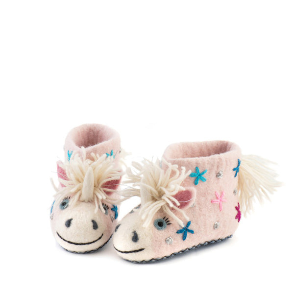 Sew Heart Felt Celeste the Unicorn Slippers Elenfhant