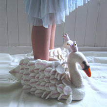 Sew Felt Heart Odette Swan Slippers - Adult