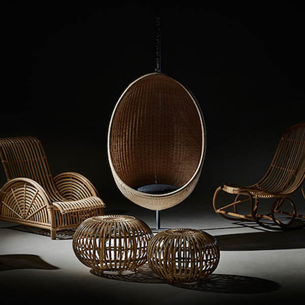 Sika Design Hanging Egg Chair RATTAN from Nanna Ditzel Natural