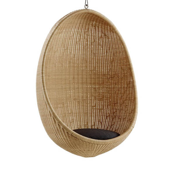 Sika Design Hanging Egg Chair RATTAN from Nanna Ditzel - Natural