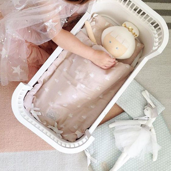 Smallstuff Rosaline Doll Bed White Elenfhant