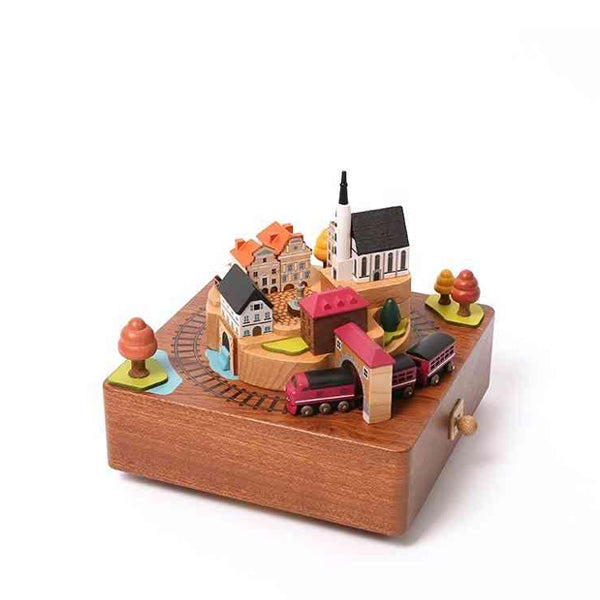 Wooderful Life Wooden Music Box - Autumn Train