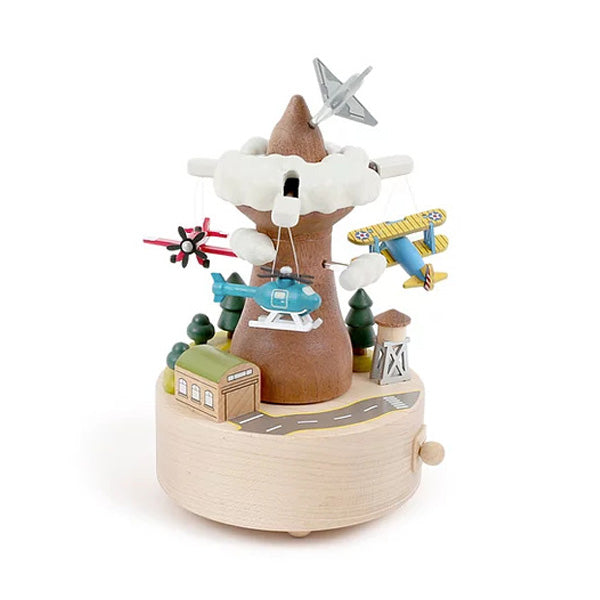 Wooderful Life Wooden Music Box - Propeller Plane