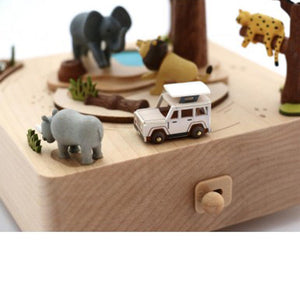 Wooderful Life Wooden Music Box - Safari