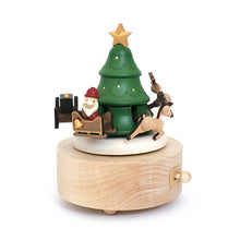 Wooderful Life Wooden Music Box - Santa & Reindeer