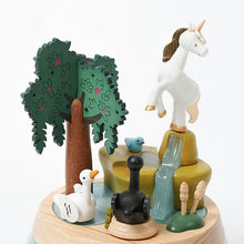 Wooderful Life Wooden Music Box - Unicorn with Swans