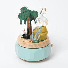 Wooderful Life Wooden Music Box - Unicorn with Swans