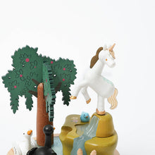 Wooderful Life Wooden Music Box - Unicorn with Swans