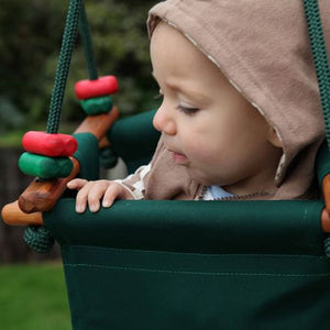 Solvej Swings Baby and Toddler Swing – Forest Green - Elenfhant