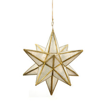 Star Polygon Shaped Christmas Ornament - Brass