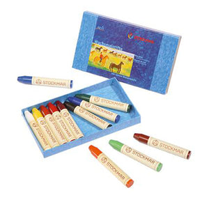 Stockmar Beeswax Crayons - 12 Sticks