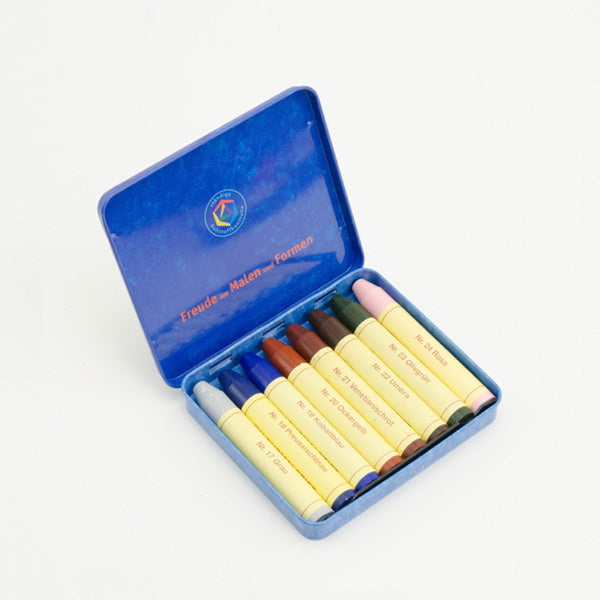 Stockmar Beeswax Crayons Tin case - Choose 8 or 16 Stick Crayons