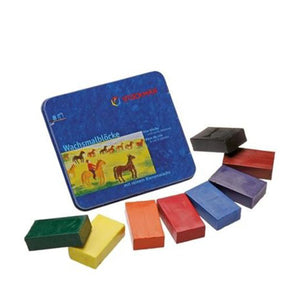 Stockmar Beeswax Crayons - 8 Blocks Set with Black