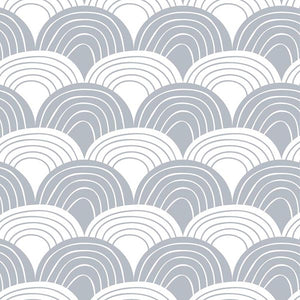 Swedish Linens Rainbows Flat Sheet – Gray