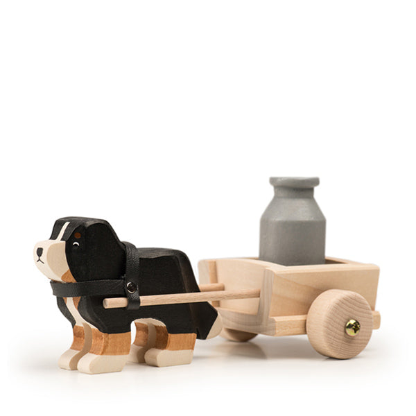 Trauffer Bernese Mountain Dog with Cart