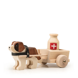 Trauffer St. Bernard Dog with Cart