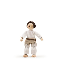 Trauffer Pilgram Flexible Wooden Doll - Swiss Wrestling Gymnastics - Brown-Haired