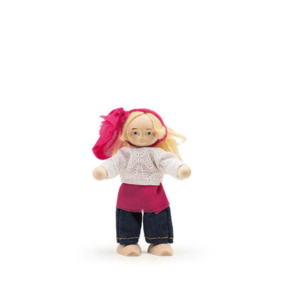 Trauffer Pilgram Flexible Wooden Doll - Urban - Girl Zara