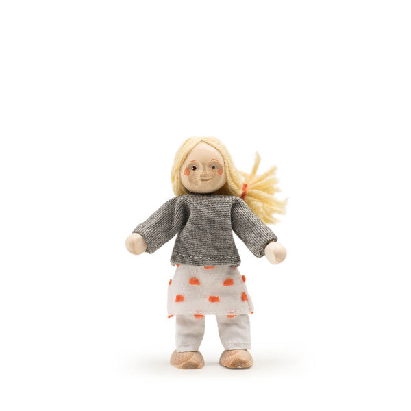 Trauffer Pilgram Flexible Wooden Doll - Urban - Mother Sabine