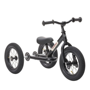 Trybike 2 in 1 Balance Bike Steel All Black Elenfhant