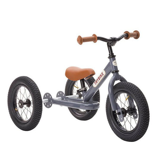 Trybike 2-in-1 Balance Bike Steel - Grey