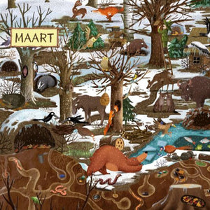Twaalf Maanden in het Bos by Emilia Dziubak - Dutch