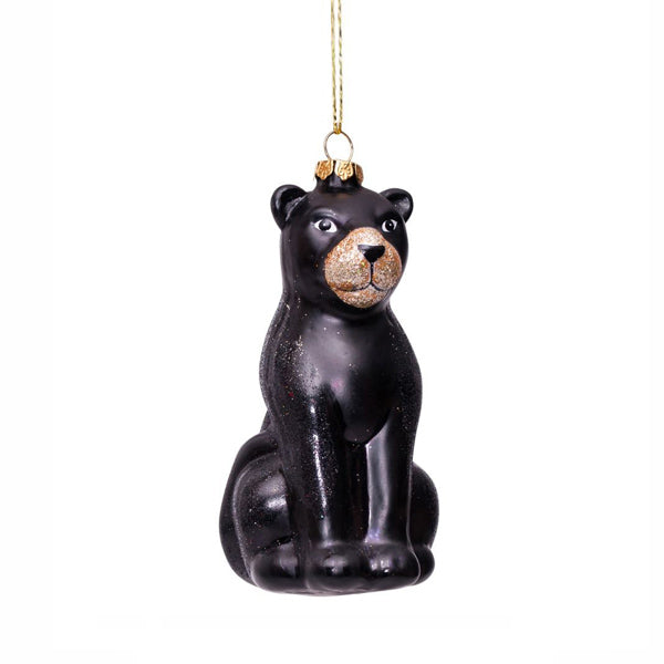 Vondels Glass Shaped Christmas Ornament - Black Panther