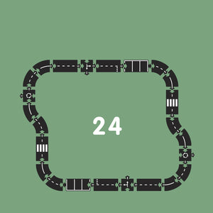 Waytoplay Flexible Toy Road – Highway 24 pieces