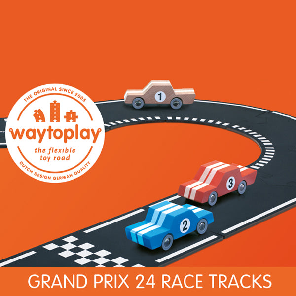 Waytoplay Flexible Toy Road – Grand Prix 24 pieces