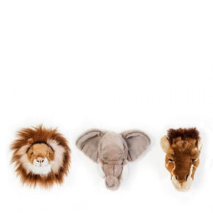 Wild and Soft Mini Animal Heads – Safari Gift Box - Elenfhant