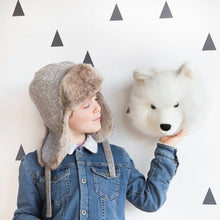 Wild and Soft Animal Head – White Wolf Lucy