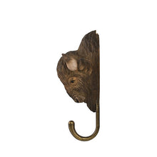 Wildlife Garden Hand Carved Animal Hook - American Bison