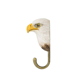 Wildlife Garden Hand Carved Animal Hook - Bald Eagle