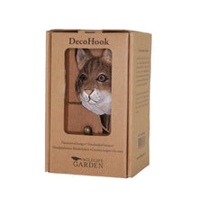 Wildlife Garden Hand Carved Animal Hook - Euroasian Lynx