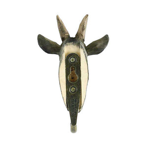 Wildlife Garden Hand Carved Animal Hook - Goat