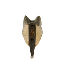 Wildlife Garden Hand Carved Animal Hook - Grey Wolf