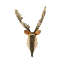 Wildlife Garden Hand Carved Animal Hook - Red Deer