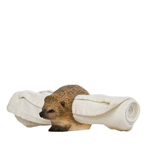 Wildlife Garden Hand Carved Napkin Ring - Hedgehog
