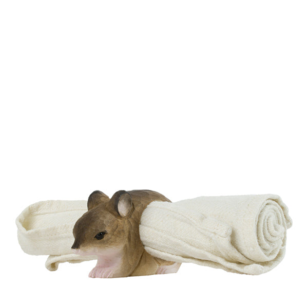 Wildlife Garden Hand Carved Napkin Ring - Mouse – Elenfhant