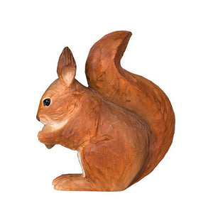 Wildlife Garden Hand Carved Red Squirrel