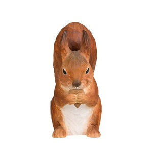 Wildlife Garden Hand Carved Red Squirrel