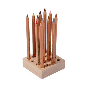 Wooden Holder for Giant Pencils - 16 Holes