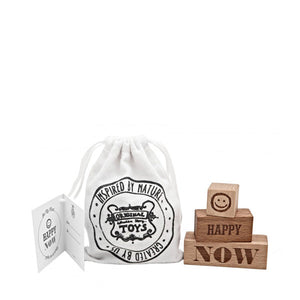 Wooden Story Message Blocks – Now Happy