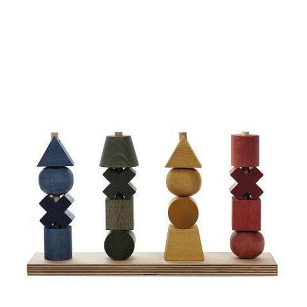 Wooden Story Stacking Toy XL – Rainbow