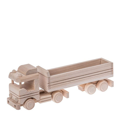 Bartu Wooden Truck with Trailer - Natural