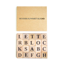 Wooden Alphabet Blocks