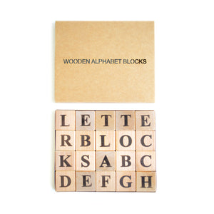 Wooden Alphabet Blocks