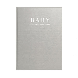 Write To Me Baby Journal - The First Five Years • Grey