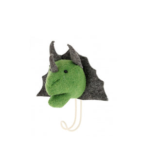 Fiona Walker Animal Head Hook – Triceratops